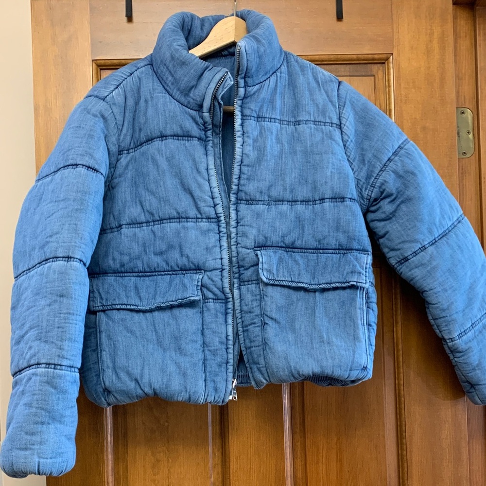 Gap Denim Puffer Jacket